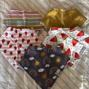 Colorful Baby Bandana Bib Set